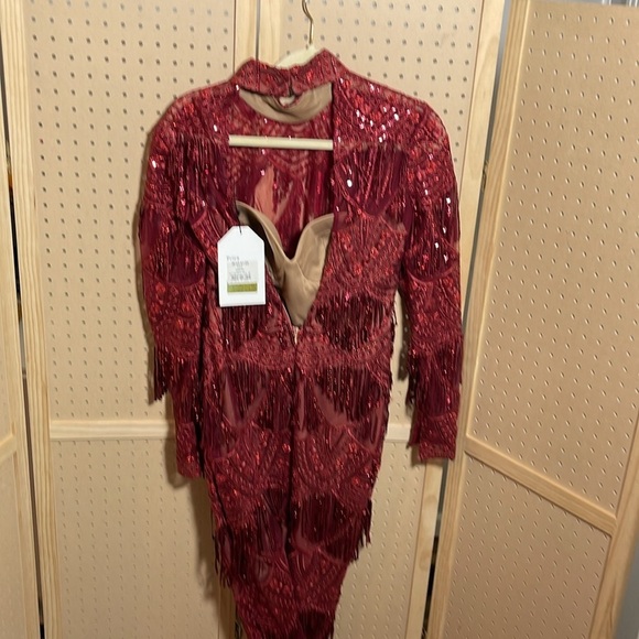 MNM COUTURE
NF BY NOUR N0293 DRESS burgundy - Picture 5 of 17